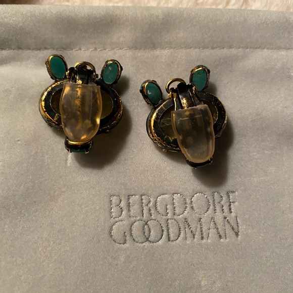 Clip-on ear rings.  bought from Bergdorf Goodman #mygrandmajewelry - Picture 3 of 4